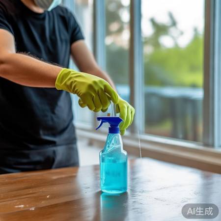 安全稀释，通风清洗