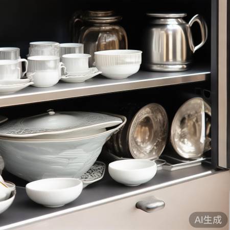 茶具消毒：分类放置，上下分层