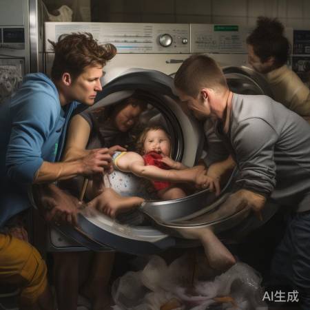 洗衣机救援惊险过程