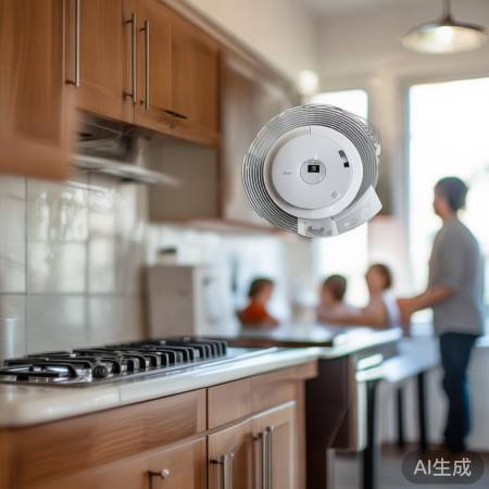 确保安全，装报警器风机