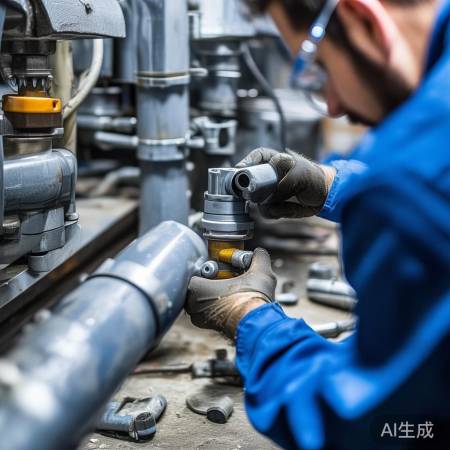 水泵与进水管连接，方向一致。