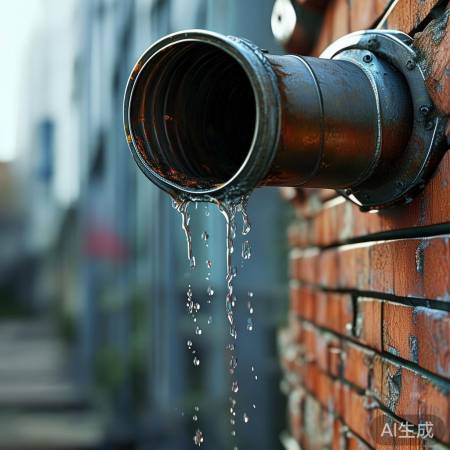 观察排水管细节