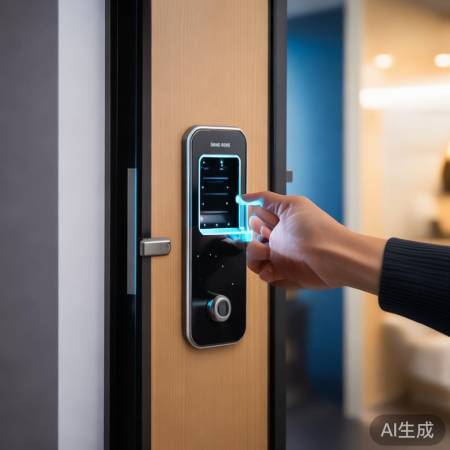 指纹锁，快速开门，方便家人