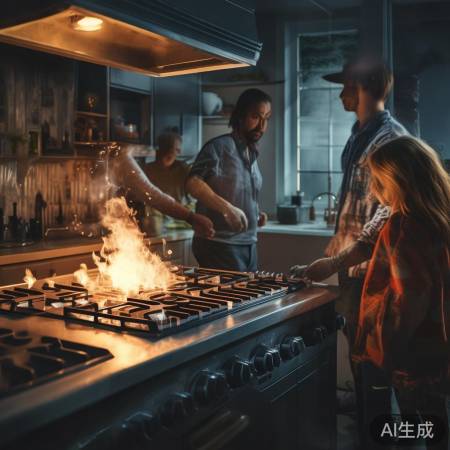 燃气泄漏，险象环生