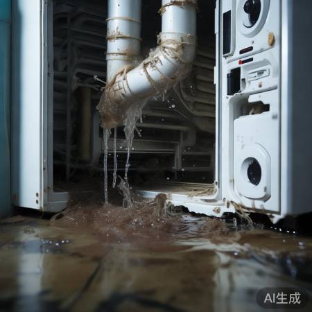 空调排水管堵塞，水囤积泛滥