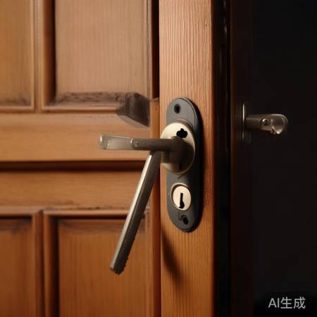 内锁钥匙开门法