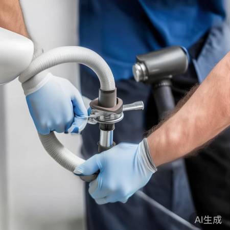 拆下排水软管,轻拧不损坏