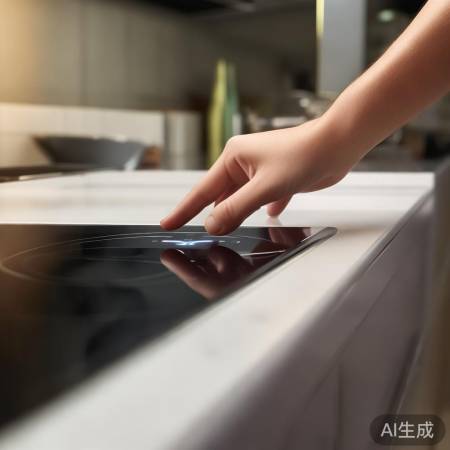 “按下电源，唤醒集成灶”