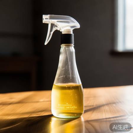 喷壶装清洁剂,柠檬汁也行