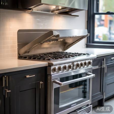 打开油烟机盖子