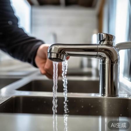 检查水龙头,确保水流通畅