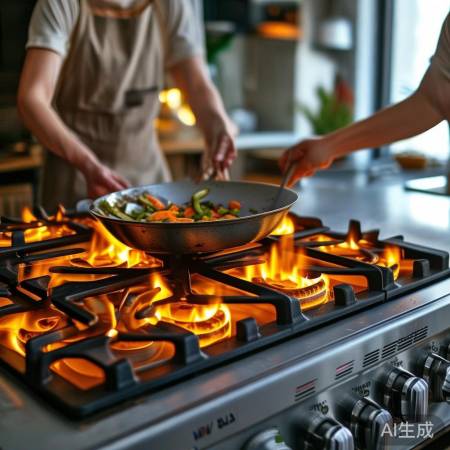 新飞燃气灶火力强大，稳定易控