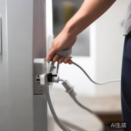 “小心连接电源线，防短路”