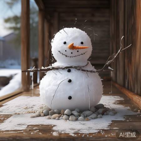 雪人易受潮损，干燥通风保存