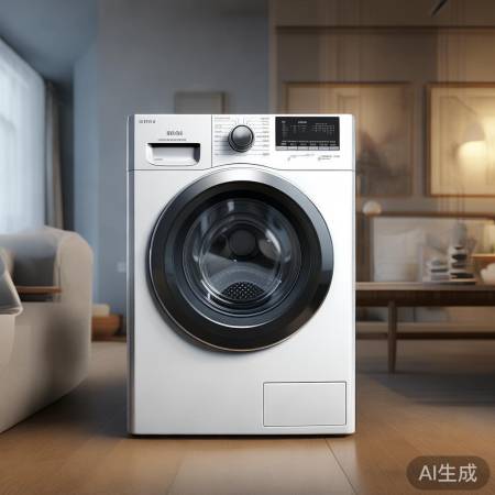 洗衣机外观时尚，家居亮色