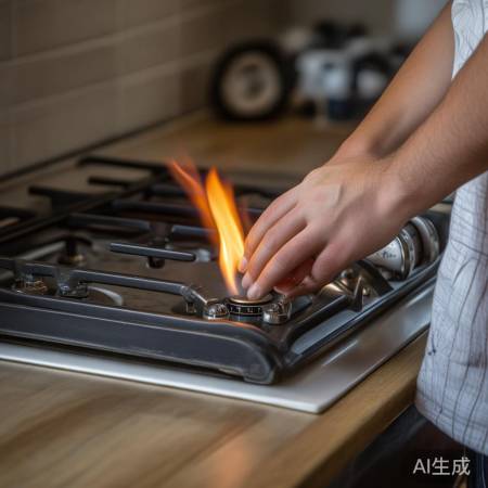 调节火焰，检验密封