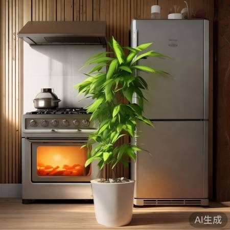 厨房炉灶不宜对冰箱