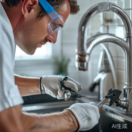 拆下锈蚀水龙头螺丝