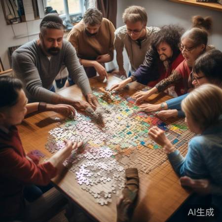 团结力量大，难题终可解。