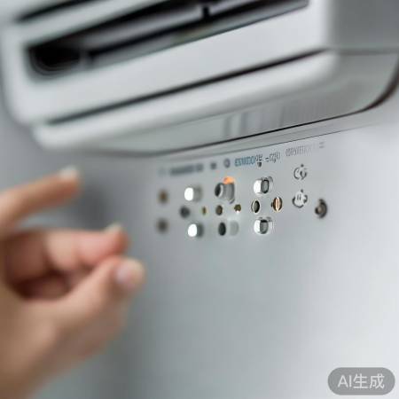 检查指示灯，重启空调解决