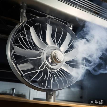 油烟机核心:高效叶轮抽油烟