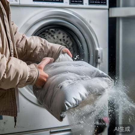 抖掉羽绒服灰尘