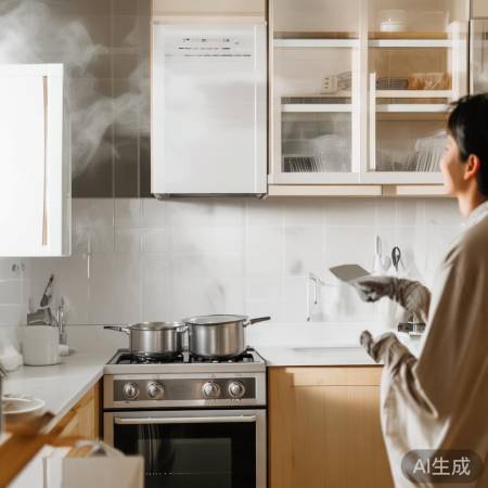 安装油烟机冷凝板,厨房焕然一新
