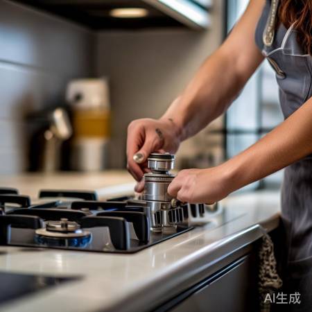 调整燃气阀门,稳定压力