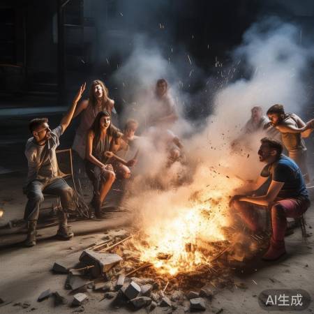 水泥地烧烤爆炸惊魂