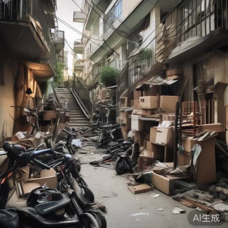 违规物品堆放扰民